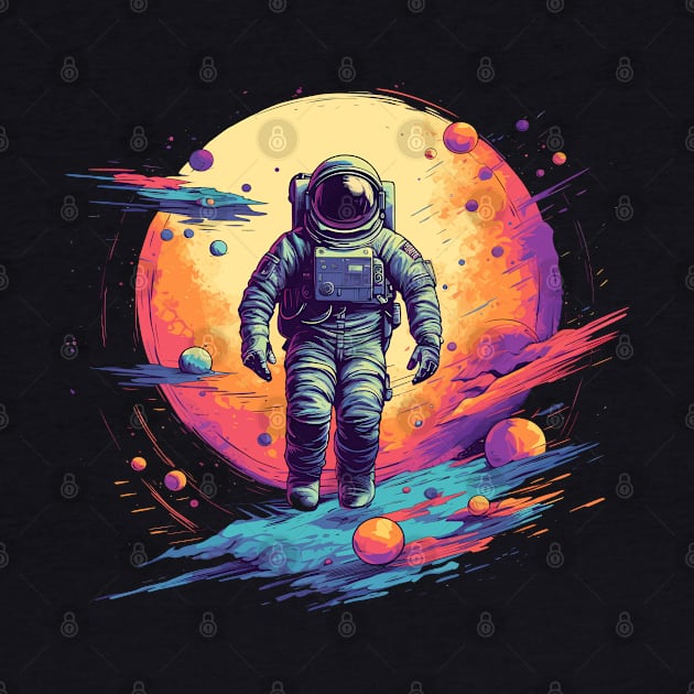 Astronaut in space classic tshirt by Kalico Design